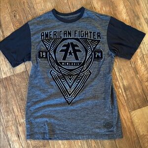 American Fighter Men's Navy and Gray Tee